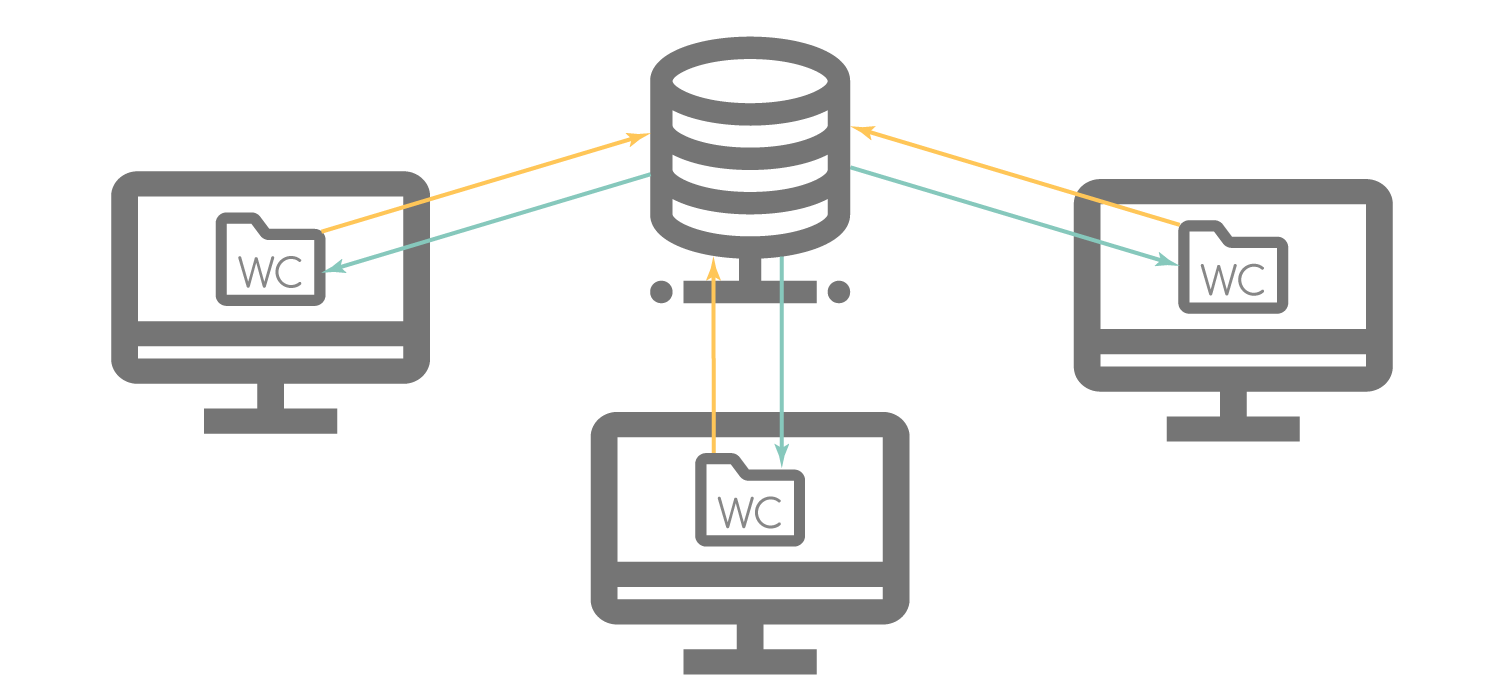 Centralized VCS architecture